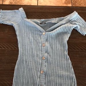 COPY - COPY - Fashion Nova baby blue knit style dress